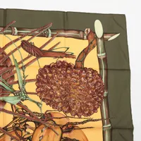 エルメス カレ90 Jardin Creole クレオルの楽園 スカーフ シルク