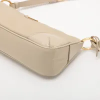 プラダ ナイロンxレザー ショルダーバッグ ベージュ 1BC201