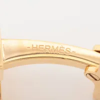 HERMES エルメス カフス　カフリンクス  ゴールド H・オ・カレ ギフトにも♡【HERMES】カフリンクス H・オ・カレ