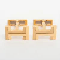 エルメス H オ カレ カフス GP ゴールド A3728857｜中古ブランド