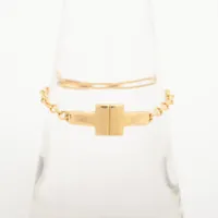 TIFFANY&Co. T TWO チェーンリング TIFFANY＆CO ティファニー T TWOチェーンリング イエロー