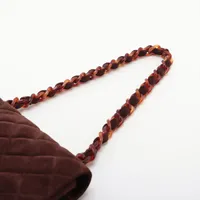 CHANEL シャネル スエード べっ甲 プラチェーンバッグ シャネル マトラッセ スエード チェーンショルダーバッグ べっ甲