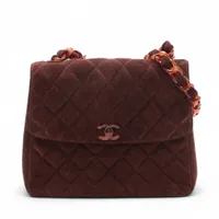 CHANEL シャネル スエード べっ甲 プラチェーンバッグ シャネル マトラッセ スエード チェーンショルダーバッグ べっ甲