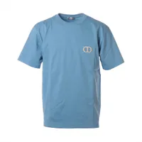 ［VINTAGE] Dior CDロゴ コットン Tシャツ S メンズ★ABランク ディオール CDロゴ コットン Tシャツ S メンズ ブルー