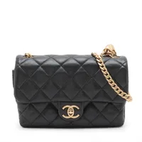 M*n様 可動品CHANEL マトラッセ　ブラック レザーバンド 時計　本物 シャネル マトラッセ レザー チェーンショルダーバッグ ブラック