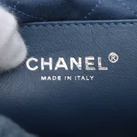 シャネル CHANEL22 ミニ ネイビー/S金具 シャネル シャネル22 ミニ デニム チェーンショルダーバッグ