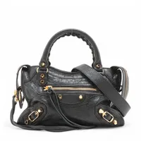 美品☆バレンシアガ☆ キーリングブラック レザー BALENCIAGA バレンシアガ 未使用美品 レザーブラックキーリング