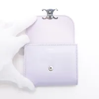 値下げ中！セリーヌ トリオンフ コンパクト ウォレット PVC アイボリー 値下げ中！セリーヌ トリオンフ コンパクト ウォレット PVC