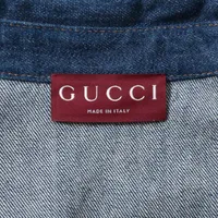 Gucci Cotton Shirt 38 Ladies' Navy Blue 812609 embroidered denim