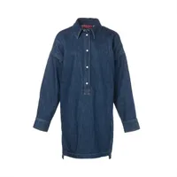 【GUCCI】ロゴ オーバーサイズ デニムシャツ Dark Blue 送料込 YF034718.JPG