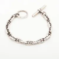 エルメス シェーヌダンクルPM ブレスレット 18コマ 925 37.5g