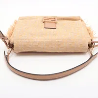 フェンディ マンマバケット ラフィアxリネン 2WAYショルダー