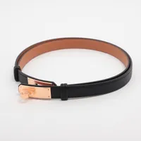 未使用　エルメス　ケリーベルト　ゴールド　ピンクゴールド金具　エプソン Kelly 新品 HERMES エルメス ケリーベルト ヴォー・エプソン