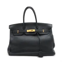 エルメス バーキン35 ルトゥルネ トゴ ブラック ゴールド金具 □H:2004年