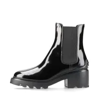 TOD'S ブラック サイドゴアブーツ　37 1/2 トッズ レザー サイドゴアブーツ 37 1/2 レディース ブラック