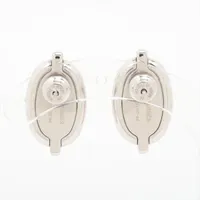 エルメス ミニマイヨン ピアス(両耳用) GP シルバー AH022901