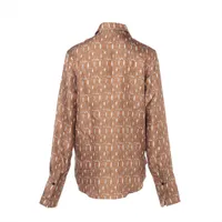 未使用品☆クリスチャンディオール カットソー ポロシャツ ジップアップ ブラウン Dior - 新品同様 22AW DIOR ディオール 長袖 ポロシャツ