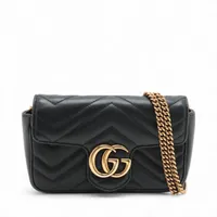 k10【美品】グッチ　マイクロ　GGシマ　レザー　ブラック　ショルダーバッグ. 楽天市場】【中古】 グッチ GUCCI マイクログッチシマ