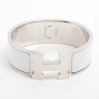 HERMES エルメス クリックラック バングル シルバー レッド HERMES 中古 エルメス バングル レディース ブランド クリックH