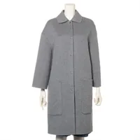 エルメス メドール 21AW カシミヤ コート 34 レディース グレー 17