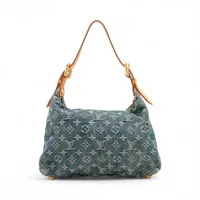 国内発送ヴィトン バギー デニム PM 極美品】 LOUIS VUITTON ルイヴィトンモノグラムデニム バギーPM