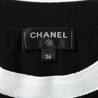 CHANEL ブラック シャツ XL ココロゴ シャネル ココマーク コットン Tシャツ XS レディース ブラック