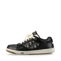 DIOR オブリーク　ローカット　スニーカー 42 ディオール B27 レザー スニーカー 42 メンズ ブラック FA0222