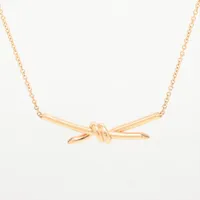 オールドティファニー ツイスト ノット ネックレス 750 コンビ KP2fe Tiffany & Co. - オールドティファニー ツイスト ノット