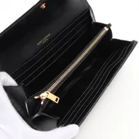 サンローラン Vステッチ GNC372264 レザー 財布 ブラック AP116865