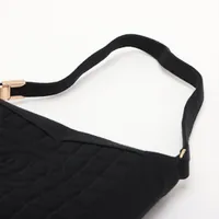 すぐ届く【CHANEL】チョコバー コットン ショルダーバッグ シャネル チョコバー コットン ショルダーバッグ ブラック