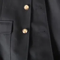 セリーヌ エディ期 ウール ジャケット 34 レディース ブラック