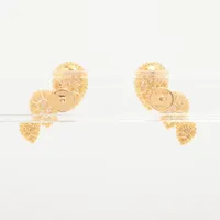 ブシュロン セルパンボエム ダイヤ ピアス 750(YG) 6.1g
