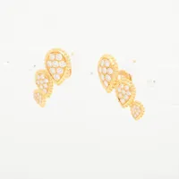 ブシュロン セルパンボエム ダイヤ ピアス 750(YG) 6.1g