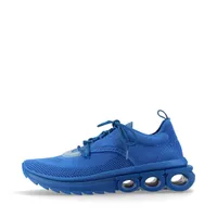 フェラガモ ガンチーニ ニット スニーカー 8 1/2 メンズ ブルー NIMA