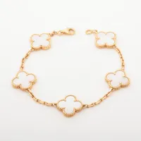USED ヴァンクリーフ&アーペル パピヨン シェル ブレスレット750 ヴァンクリーフ&アーペル ヴィンテージアルハンブラ 5P シェル