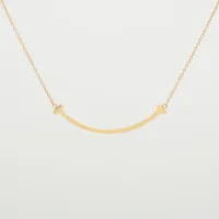 ティファニー Tスマイル スモール ネックレス 750 ダイヤモンド ティファニー TIFFANY ネックレス Tスマイル スモール 63058785