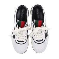 【美品】グッチ スニーカー インターロッキング シェリーライン レザー メンズ 中古・古着通販】GUCCI (グッチ) インターロッキングG レザー