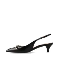 GUCCI グッチ パンプス レザー ラウンドトゥ バックストラップ ブラック GUCCI グッチ パンプス レザー ラウンドトゥ バックストラップ