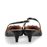 GUCCI グッチ パンプス レザー ラウンドトゥ バックストラップ ブラック GUCCI グッチ パンプス レザー ラウンドトゥ バックストラップ