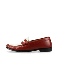 CELINE ブラウンレザー ローファー 中古・古着通販】CELINE (セリーヌ) ビットヒールローファー