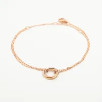 カルティエ スウィートトリニティ ブレスレット 750(YG×PG×WG) 2.3g