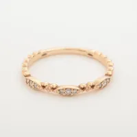 agete 品番: 10112111074-08-009 agete アガット 指輪 リング ダイヤモンド 0.06ct K10 9号