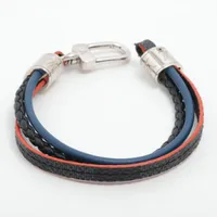 ルイ・ヴィトン レザー メタル LV トレブル ブレスレット M6423E ヴィトン M6423E ブラスレLVトレブル BC0159 ブレスレット