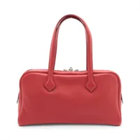 HERMES ボリード35 エルメス ボリード35 オレンジ トリヨンクレマンス シルバー金具