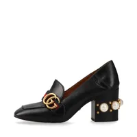 グッチ GGマーモント レザー パンプス 36 レディース ブラック 425943