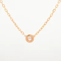 カルティエ ダムール SM ダイヤ ネックレス 750(PG) 2.8g