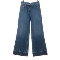 VALENTINO::デニムパンツ:28[RESALE] セール】ZIPワイドハーフデニムパンツ（デニムパンツ