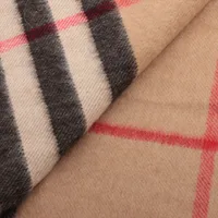 BURBERRY カシミヤ マフラー ノバチェック柄　ブラウン バーバリーズ ノバチェック マフラー カシミヤ ブラウン スレ