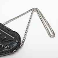 バレンシアガ カーフレザーチェーンショルダーバッグ ブラック バレンシアガ BALENCIAGA レザー ショルダー バッグ 黒 ブラック
