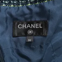 CHANEL*シャネル　ココマークボタン　フレアコットンスカート　ツイード　36 ココマークボタン スカート ツイード ライトパープル マルチ